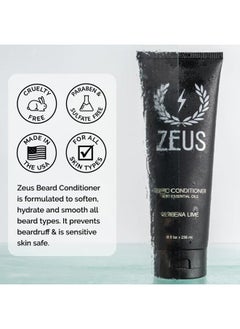 Zeus Beard Conditioner Wash, Cleansing & Moisturizing Beard Wash with Green Tea & Natural Ingredients to Soften Beard – 8 oz. (Made in USA) Sandalwood  - Image 4