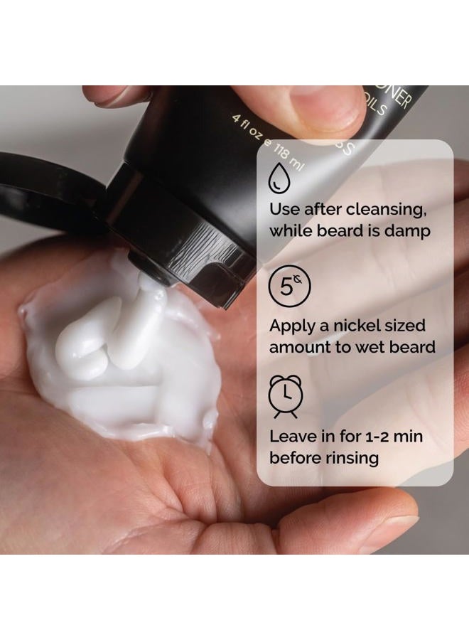 Zeus Beard Conditioner Wash, Cleansing & Moisturizing Beard Wash with Green Tea & Natural Ingredients to Soften Beard – 8 oz. (Made in USA) Sandalwood - Image 5