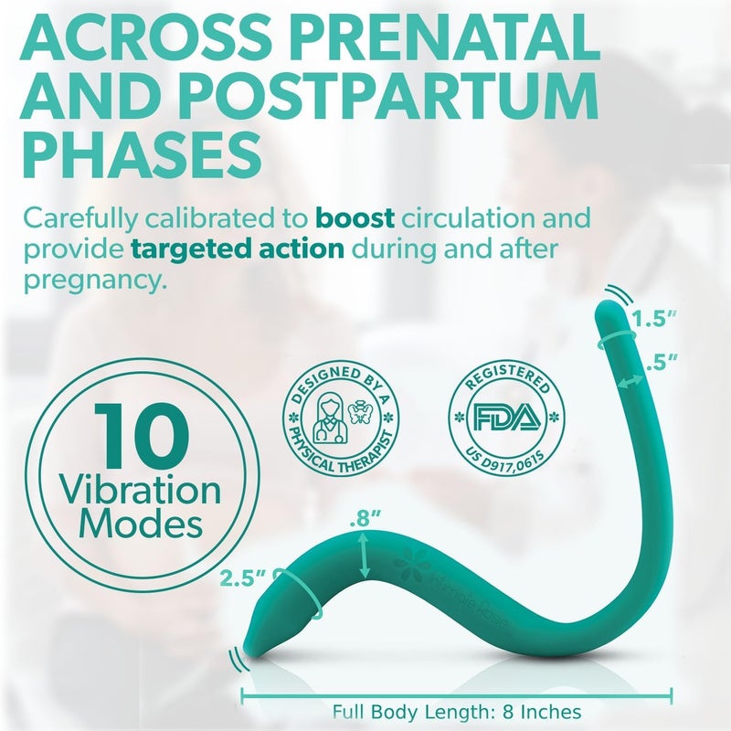 Intimate Rose Perineal Massage Tool with 10 Vibration Modes: Designed for Labor and Delivery Essentials - Used During Pregnancy, Labor Prep, Third Trimester, and Postpartum - A Maternity Must Have by Intimate Rose - Image 3