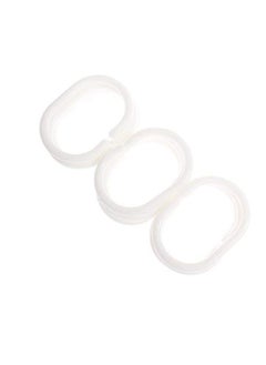 CHANDER Chander Shower Curtain Plastic Rings Pack of 48 Pcs with Glossy Finish  - Image 3