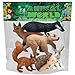 Gemini&Genius GeminiGenius Jungle Animal Toys Woodland Animals Red Fox Hare Bear Badger Hedgehog Squirrel Toys Forest Animal Figures Great for Cake Topper Party Favor Plant Decor for Kids 6Pcs - Image 4