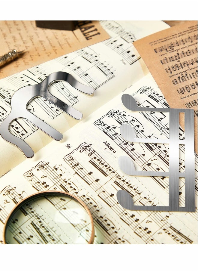 Generic Metal Music Book Clip and Page Holder, Silver Book Clip for Reading, Piano Sheet Music Holders Sheet Music Holders for Piano, Keyboard, Stands, and Books  - Image 3