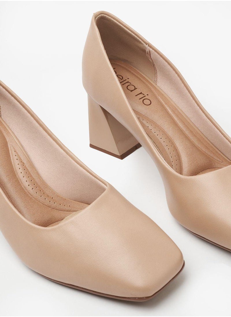 Beira Rio Hunter Ladies Mid Heel Shoes  - Image 4