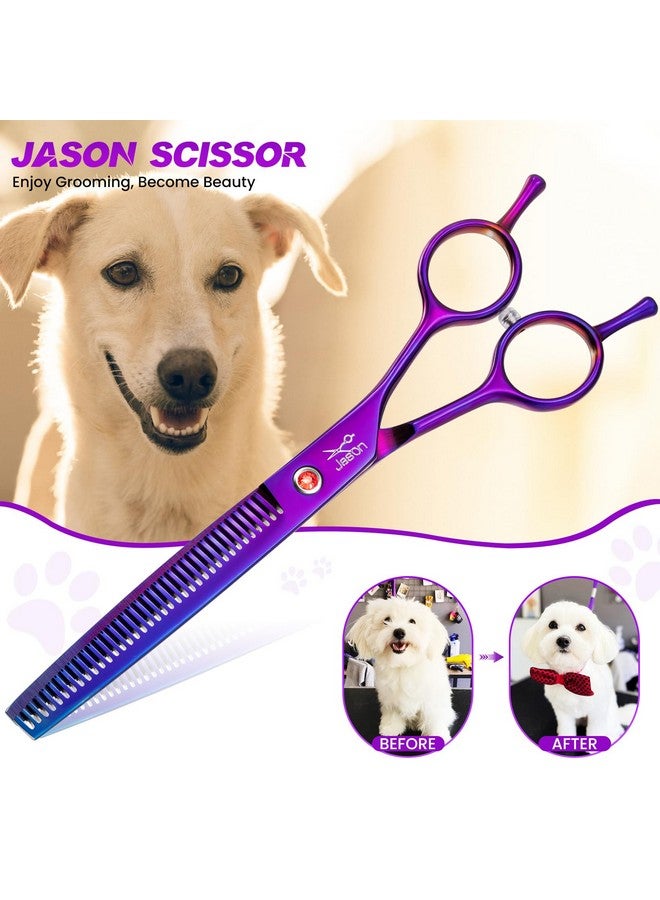 جيسون مقصات العناية بالكلاب - مقصات حادة لقص شعر الكلاب مع وسادة كاتم صوت، مقصات احترافية للعناية بالكلاب مصنوعة من الفولاذ المقاوم للصدأ للحيوانات الأليفة - Image 2
