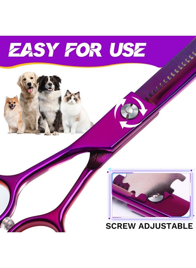 جيسون مقصات العناية بالكلاب - مقصات حادة لقص شعر الكلاب مع وسادة كاتم صوت، مقصات احترافية للعناية بالكلاب مصنوعة من الفولاذ المقاوم للصدأ للحيوانات الأليفة - Image 3