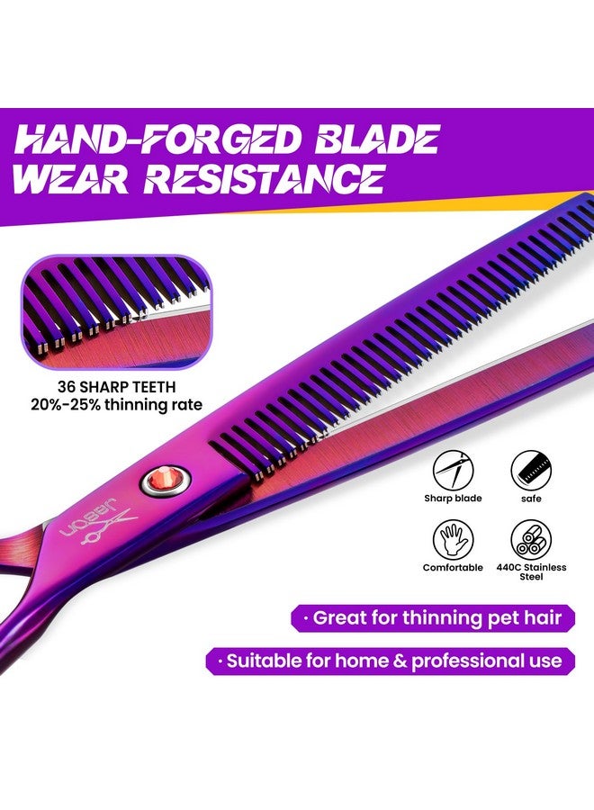 جيسون مقصات العناية بالكلاب - مقصات حادة لقص شعر الكلاب مع وسادة كاتم صوت، مقصات احترافية للعناية بالكلاب مصنوعة من الفولاذ المقاوم للصدأ للحيوانات الأليفة - Image 4