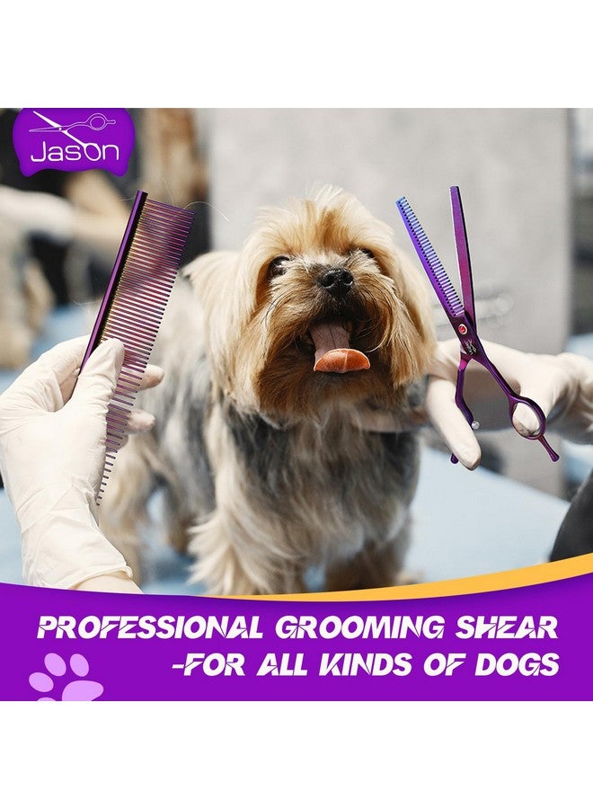 جيسون مقصات العناية بالكلاب - مقصات حادة لقص شعر الكلاب مع وسادة كاتم صوت، مقصات احترافية للعناية بالكلاب مصنوعة من الفولاذ المقاوم للصدأ للحيوانات الأليفة - Image 5