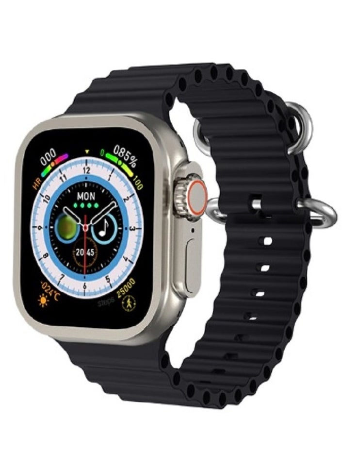 micro speed - Smart Watch  Ultra Health Fitness Tracker Sport Watch 49MM-Black - Image 1