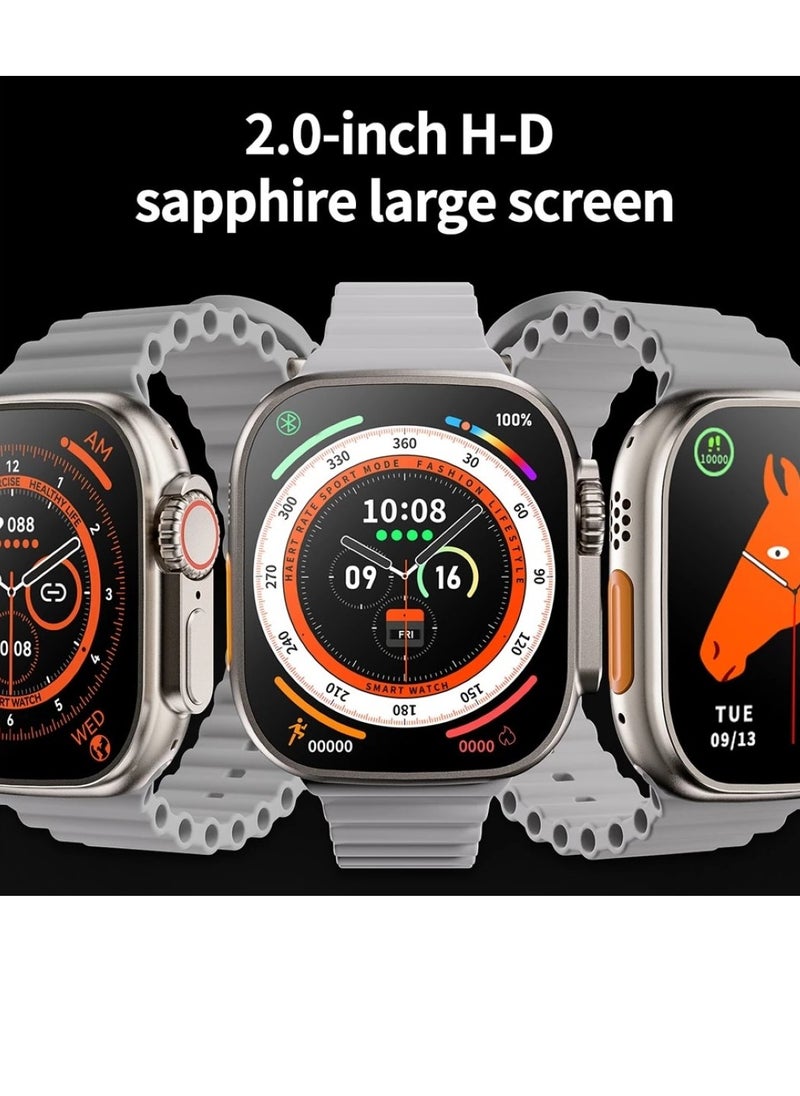 micro speed - Smart Watch  Ultra Health Fitness Tracker Sport Watch 49MM-Black - Image 1
