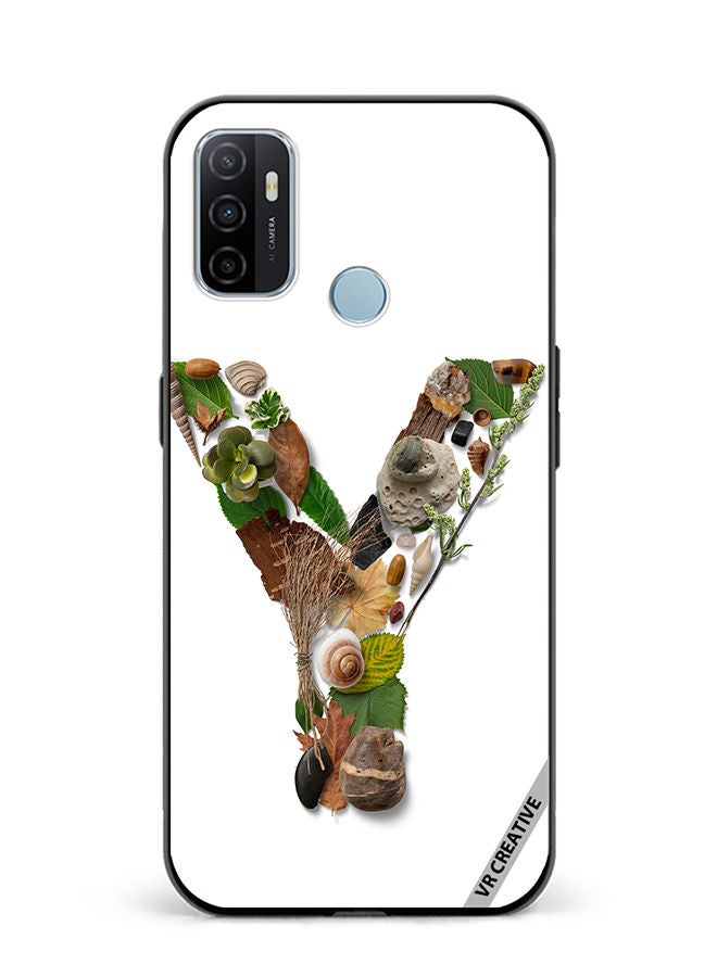 VR CREATIVE Protective Case Cover For Oppo A53 Alphabet Y Design Multicolour - Image 1