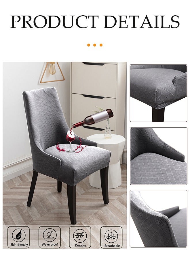 DUNISO Polyester Elastic Chair Cover Stretch Removable Washable Short Dining Chair Cover Protector Seat Slipcover - Image 2