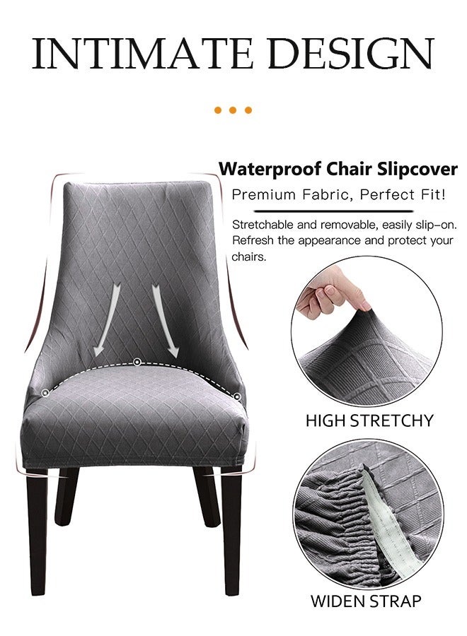 DUNISO Polyester Elastic Chair Cover Stretch Removable Washable Short Dining Chair Cover Protector Seat Slipcover - Image 3