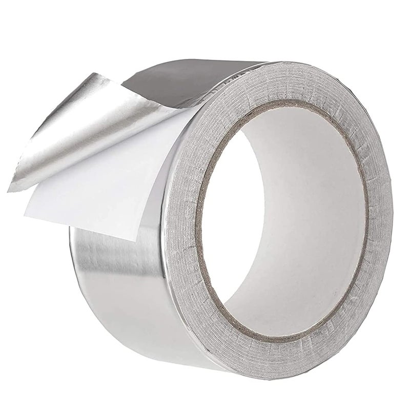 WELSTIK Public demand affordable quality Aluminium Foil Tape, 50 mm x 12 m, 3.9 mil Heavy Duty HVAC Sealing Tape, Heat & Moisture Resistant Metal Repair Tape for Air Ducts, Pipes, Vents, Insulation and Indoor Outdoor Use Single & bulk use compatible - Image 1