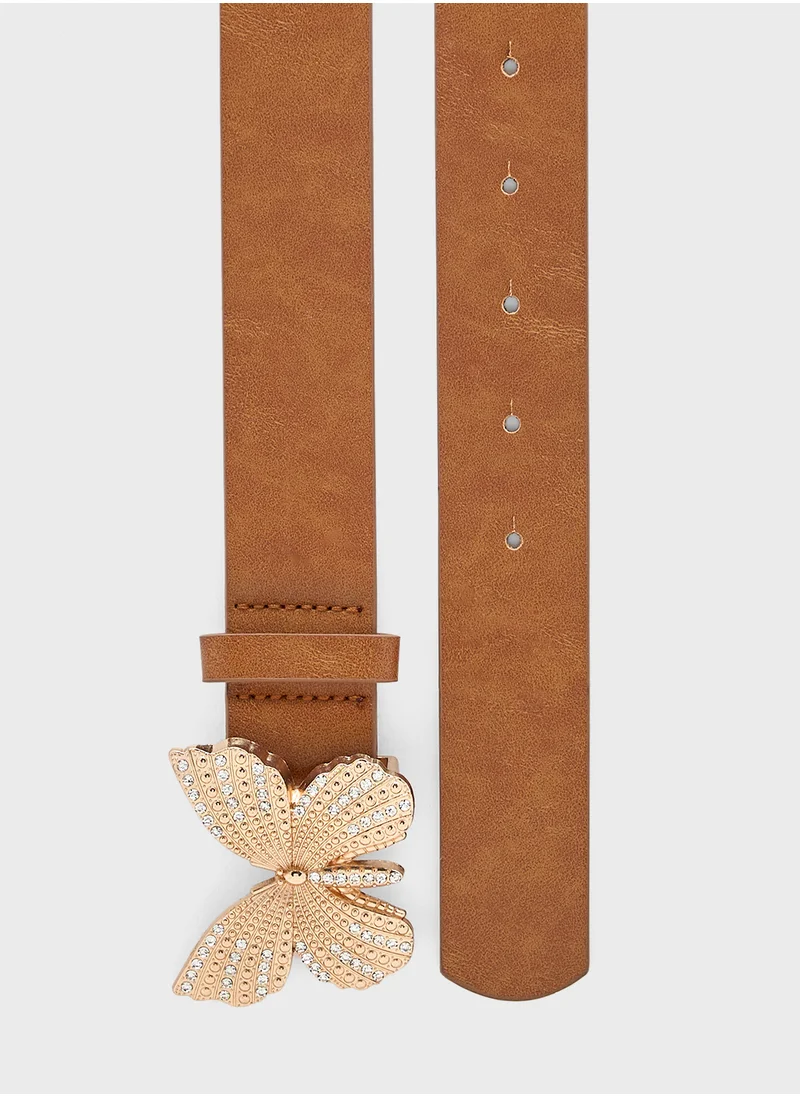 ايلا Butterfly Trim Waist Belt