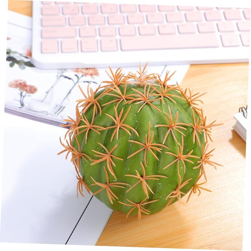 Mini Cactus Car Antenna Toppers 2pcs Green Artificial Cactus Decor Vehicle Roof - Image 5