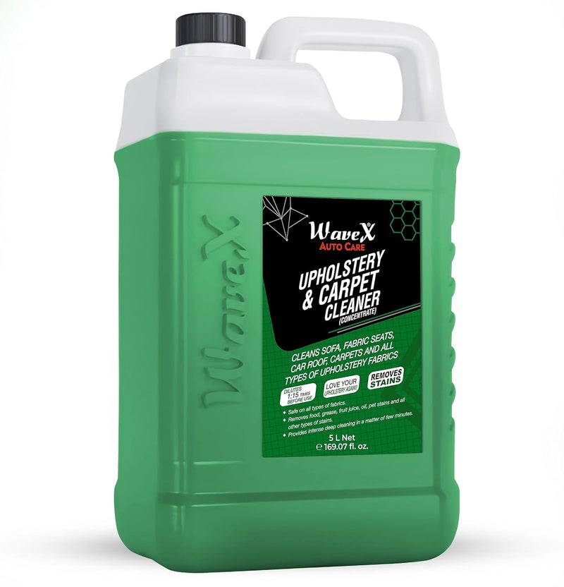 Wavex Upholstery & Carpet Cleaner (5L) | Can be Used as a Car Interior Cleaner for Car Seat Cleaner, Sofa Cleaner, Carpet Cleaner, Car Roof Cleaner & More - Image 1
