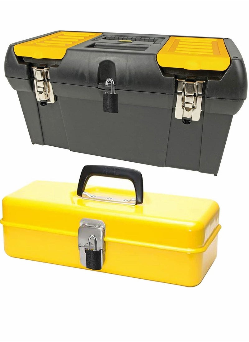 Generic - Solid Locks with Keys 6Pack 25mm Weatherproof Keyed Lock Mini Luggage Padlock Alike Suitcase for Travel Bags Cabinets School Gym Locker Toolbox - Image 1