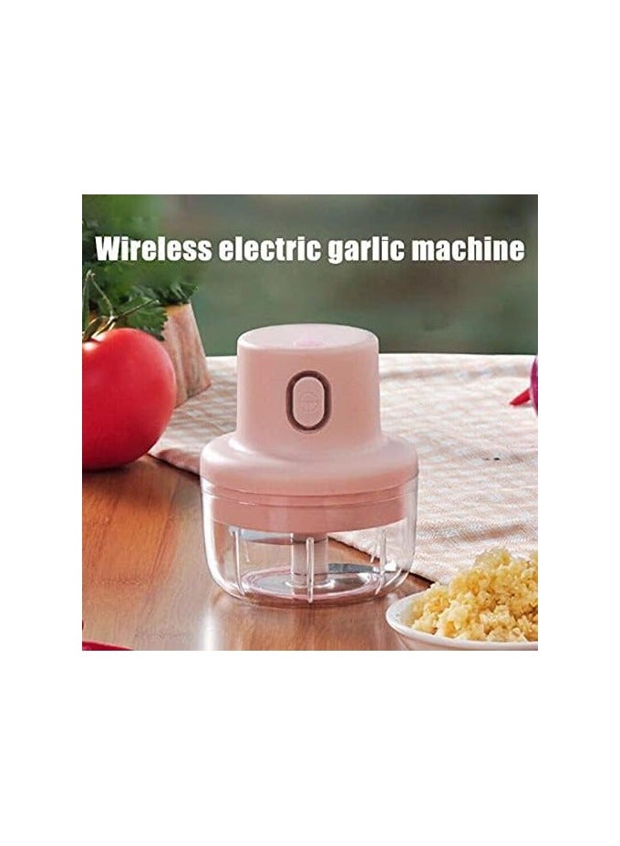 erorex Electric Garlic Machine Cordless Grinder Crusher Wireless Meat Grinder Electric Garlic Press Machine Vegetable Grinder Garlic Smasher Garlic Grinder Kitchen Gadget Plastic Too - Image 4
