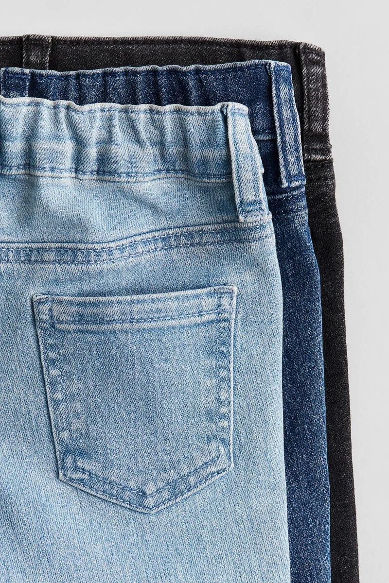 H&M 3-Pack Comfort Stretch Skinny Fit Jeans