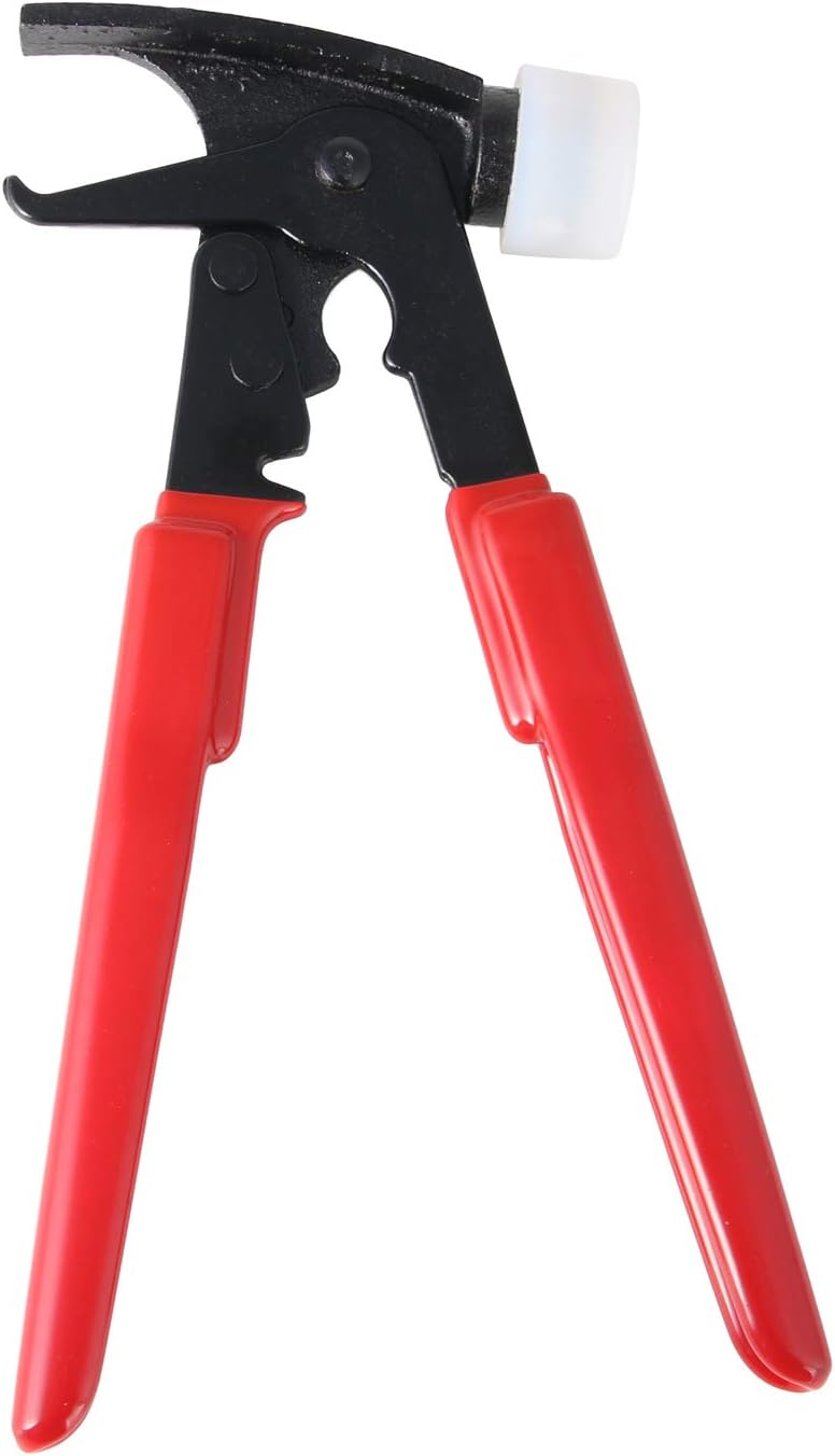 RockTrix - Heavy Duty Wheel Weight Hammer - Balancing Tool Hammer Plier for Clip On Weights - Red - Image 5