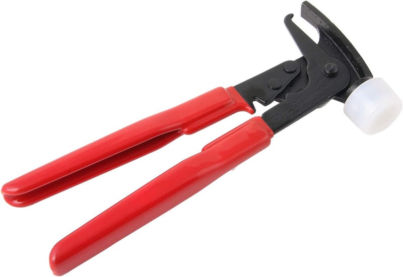 RockTrix - Heavy Duty Wheel Weight Hammer - Balancing Tool Hammer Plier for Clip On Weights - Red - Image 1
