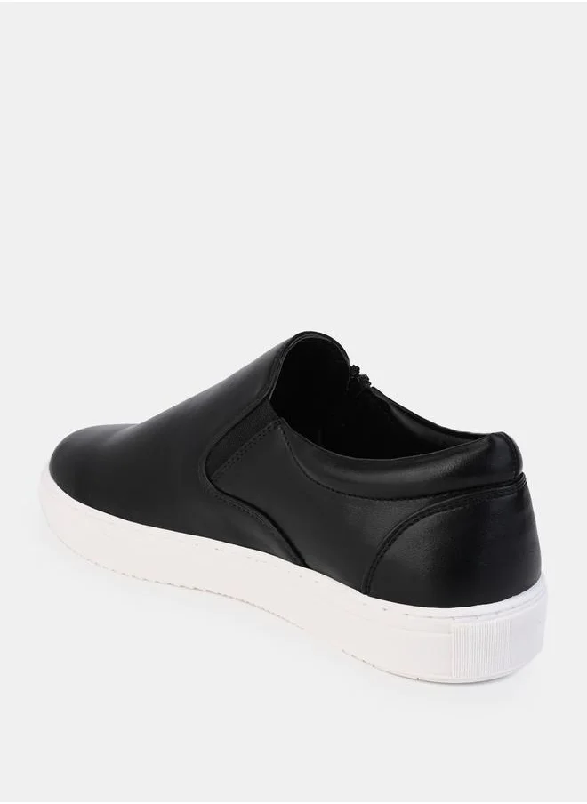 Styli Zip Embellished Platform Sole Casual Shoes