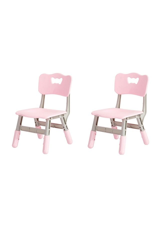 XIANGYU 2-Piece Kids Plastic Chair Height Adjustable Party Chairs Children Playground - Image 2