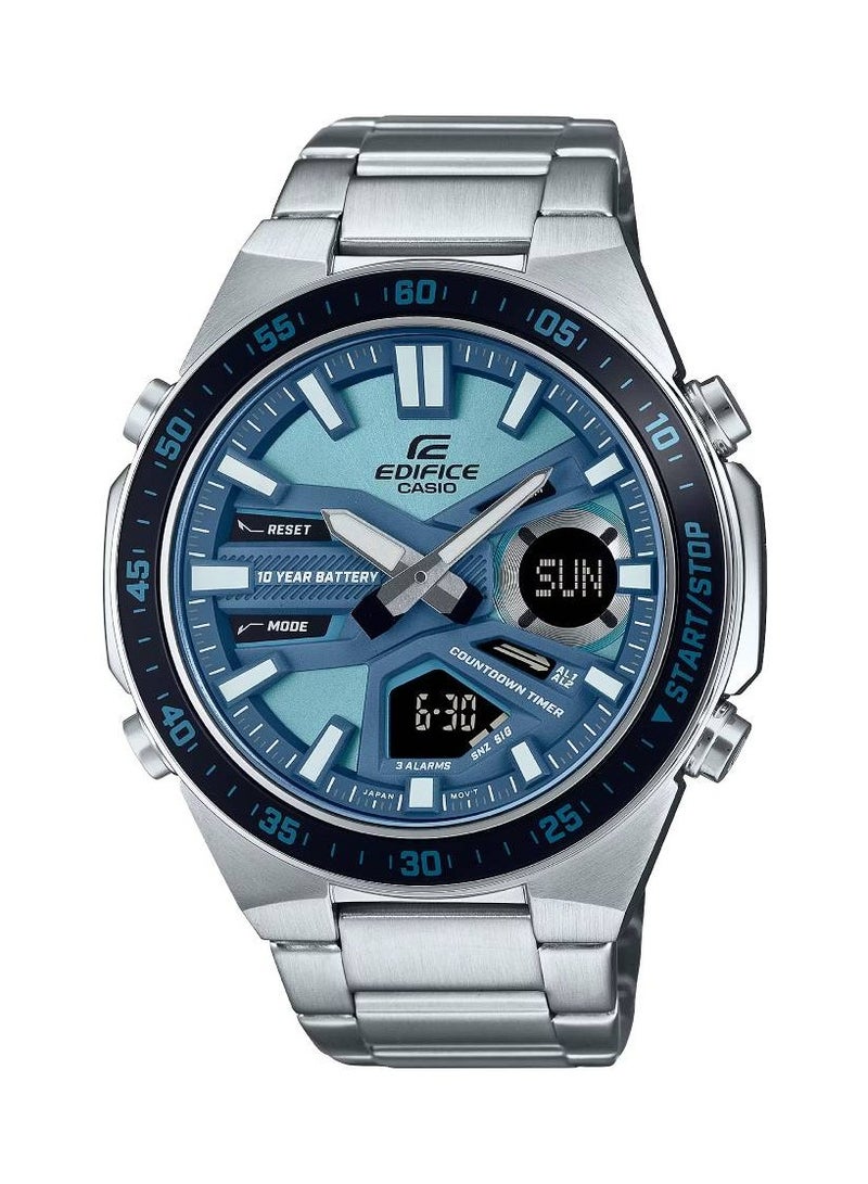 CASIO Edifice Analog Digital Stainless Steel Men's Watch EFV-C110D-2BV - Image 1