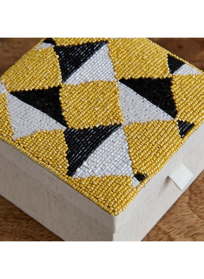 Home Box Enzo Beaded Box 13 x 13 x 8 cm  - Image 1