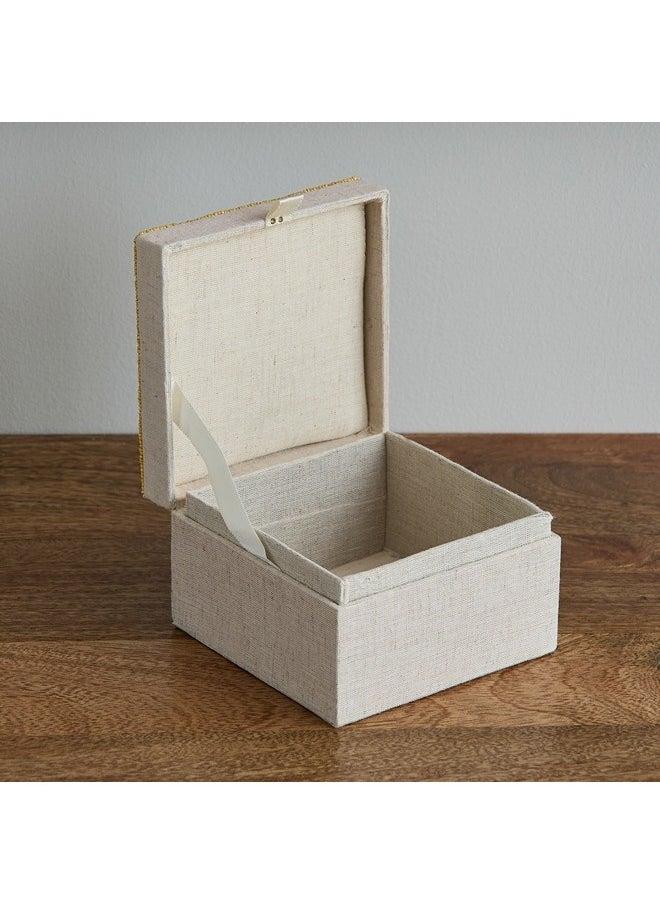 Home Box Enzo Beaded Box 13 x 13 x 8 cm  - Image 3