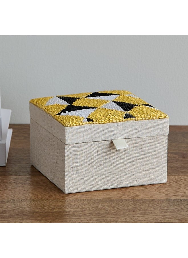 Home Box Enzo Beaded Box 13 x 13 x 8 cm  - Image 4