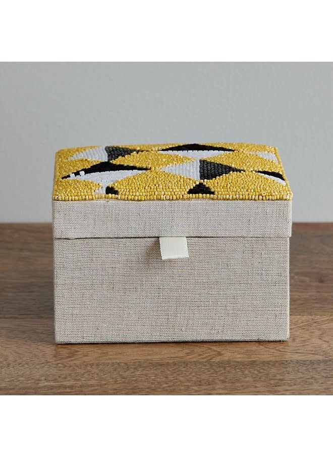 Home Box Enzo Beaded Box 13 x 13 x 8 cm  - Image 2