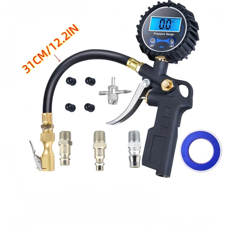 Triple Model Tire Pressure Gauge 250psi Digital with LED LCD Backlit Display for Cars Trucks SUVs - Image 2