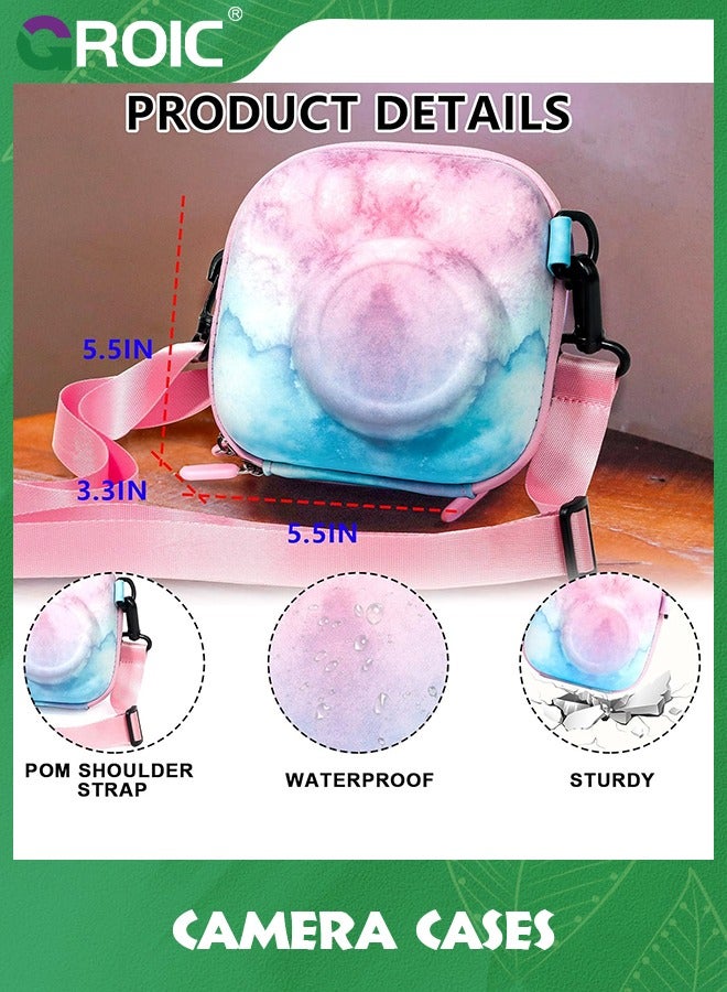 جرويك Camera Carrying Protective Bag, Hard Camera Storage Case Shoulder Bag with Shoulder Strap Compatible with Mini 99/90/40/EVO/12/11/9/8+/8/90/70/40/26+/25/7s Camera - Image 3