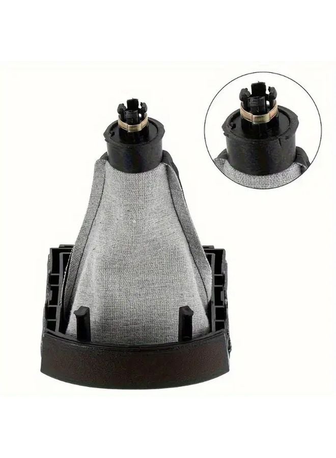 Black 5 Speed Leather Gear Shift Knob Boot For Seat Ibiza 2002 2010 - Image 4