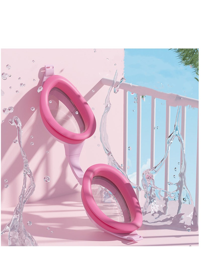 طفل بنت 2 قطعة سليكوون سباحة غطاء 3-12 سنة يونيكورن سباحة غطاء مع نظارات واقية - Image 3