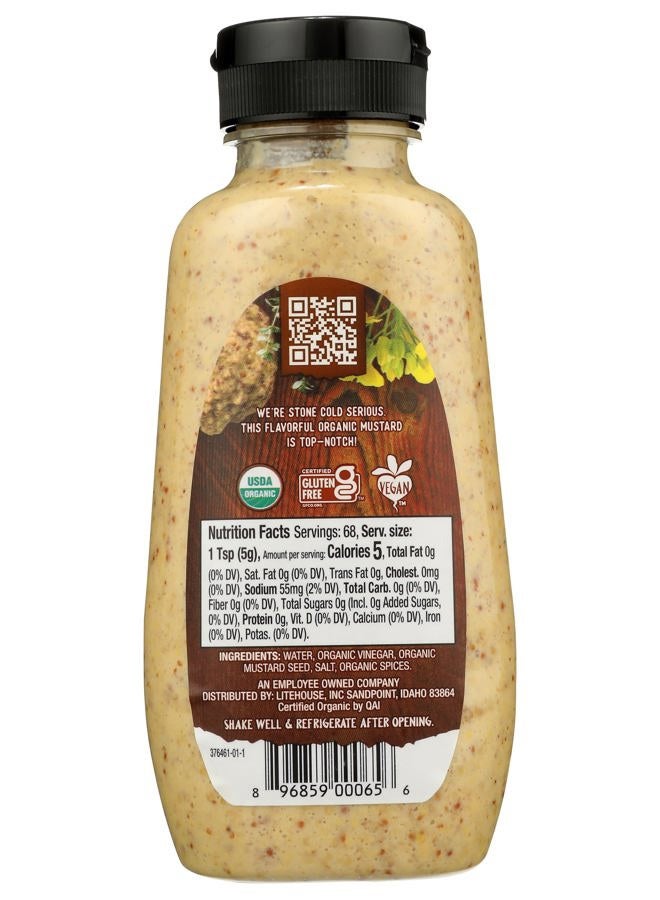 Organicville Stone Ground Mustard - Organic Mustard, 0g Added Sugar, Mustard Stone Ground Organic, Vegan, Gluten Free, USDA Organic, Non-GMO, Whole 30, Paleo, Keto-Friendly - 12 Oz - Image 4