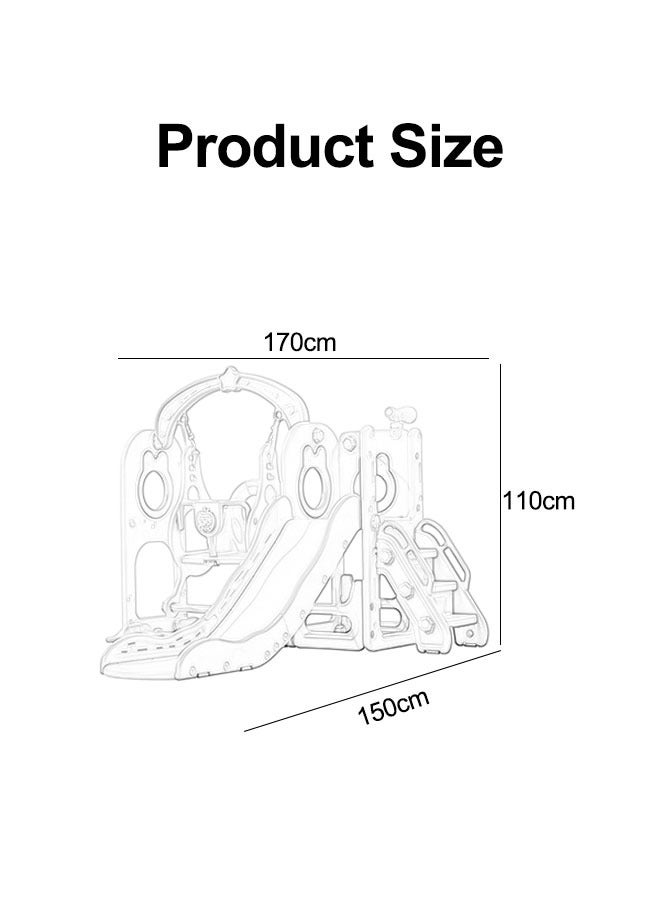 JSAITOYS Children Indoor Playground kids Multifunctional Toys Home Colorful Plastic Stair Swing Slide for Kids 1-3 Years  - Image 2