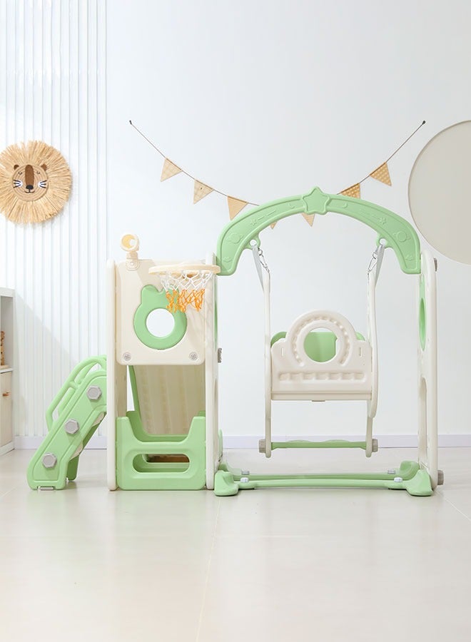 JSAITOYS Children Indoor Playground kids Multifunctional Toys Home Colorful Plastic Stair Swing Slide for Kids 1-3 Years  - Image 3