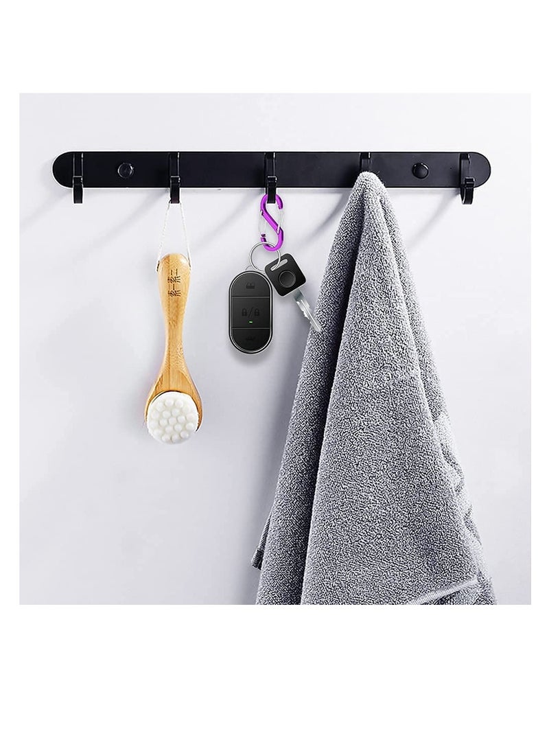 Excefore 8 قطع مشابك كارابينيه خفيفة الوزن من الألمنيوم على شكل S مع قفل مزدوج لمفاتيح كارابينيه لحقيبة الظهر للتخييم في الهواء الطلق - Image 3