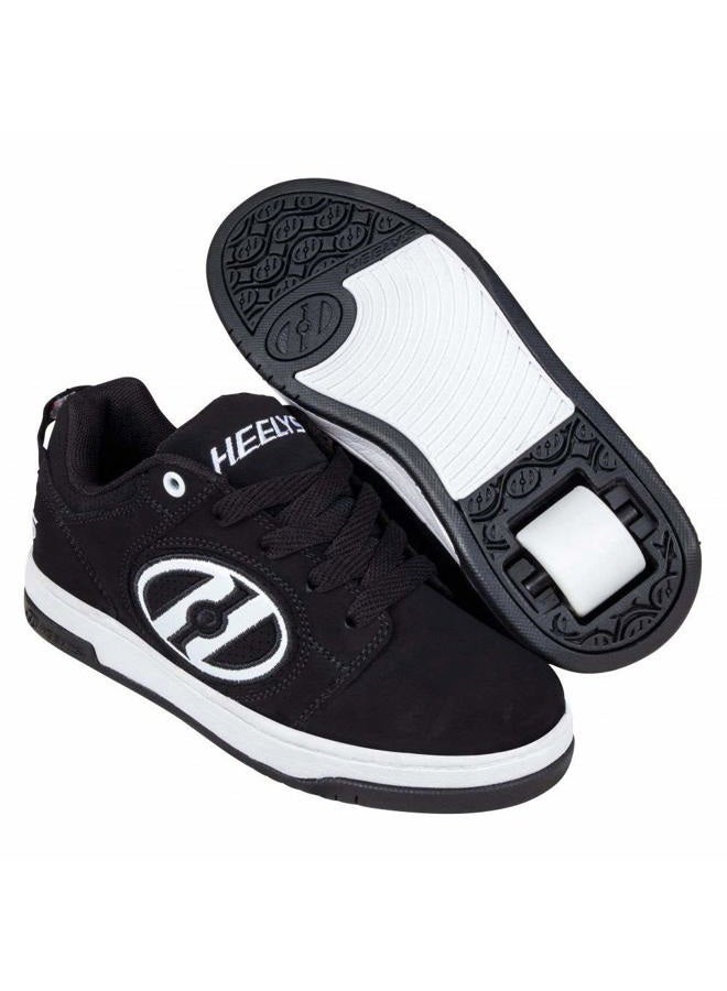 HEELYS Boys' Voyager Tennis Shoe, Black/White, 7 M US Big Kid - Image 2