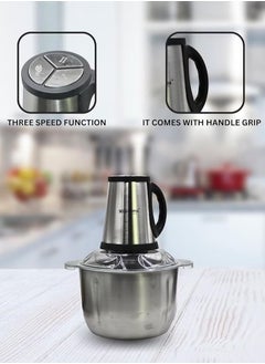 Gonice Electric Meat Grinder 950 W (4L Capacity) Power Multi-Function Stainless Steel Food Processor for Meat Vegetables Fruits Nuts 2-Speed Control Food Chopper for Home Kitchen Restaurants  - Image 4
