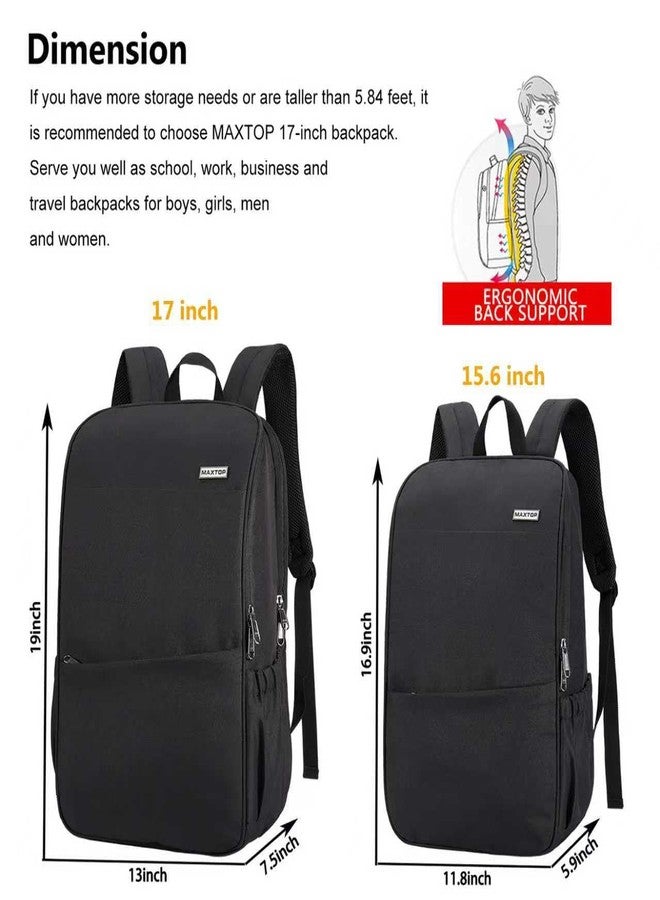 MAXTOP Deep Storage Laptop Backpack Business Anti-theft Backpacks[Water Resistant] College Computer Bookbag Fits 15 Inch Laptop Black - Image 4