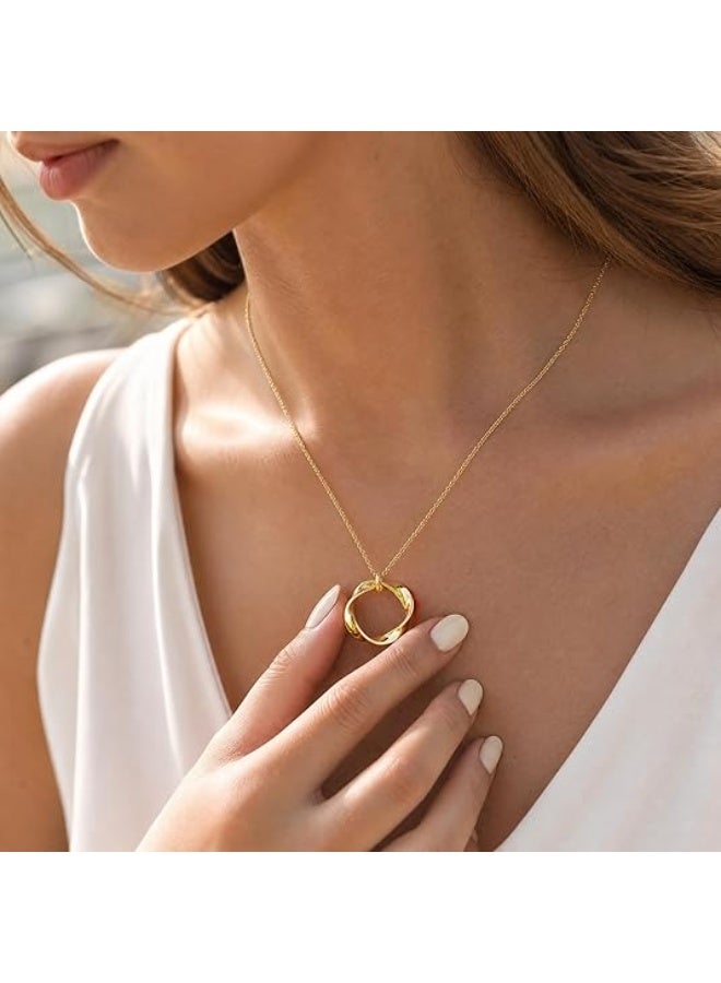 14K Gold Plated Layered Necklaces for Women – Stackable Dainty Gold Chain Necklace Layering Set – Beach Cute Fashion Pendant Choker – Jewelry Gift - Image 3