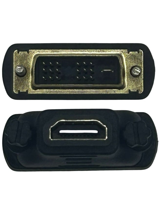محول فيديو DVI 18+1 ذكر إلى HDMI أنثى أسود (عبوة من قطعتين) - Image 4