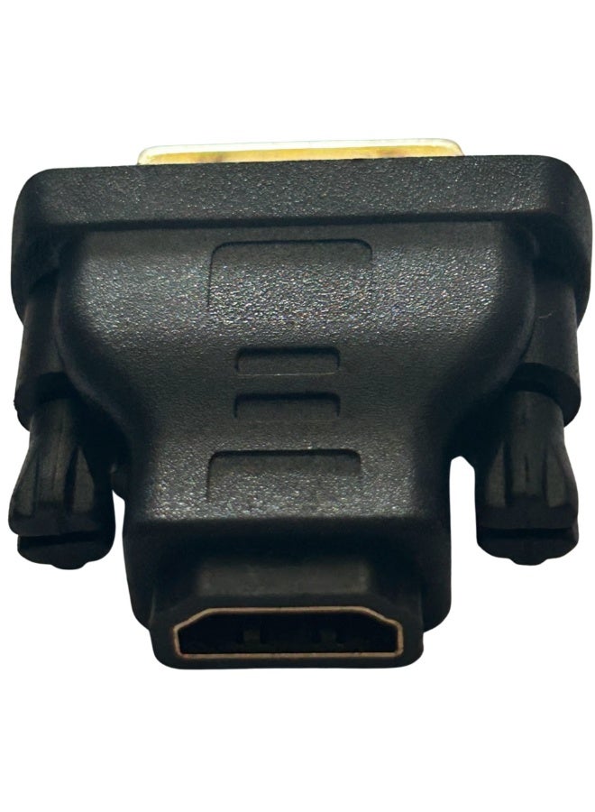 محول فيديو DVI 18+1 ذكر إلى HDMI أنثى أسود (عبوة من قطعتين) - Image 3