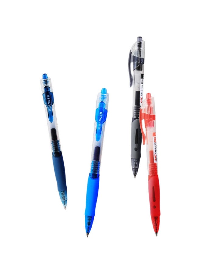 Mingma Maima 12 Black Retractable Bullet Tip Gel Pens 0.5Mm For Primary, Middle And High School Students, Back-To Essential, Exam-Specific, Large Capacity Refill, Office Use, Water-Based Pens, Stationery Supplies X18 - Image 3