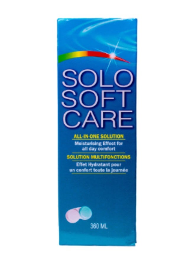 Solo Soft Care-all in one solution for disinfecting solution for all soft contact lenses 360ml - Image 1