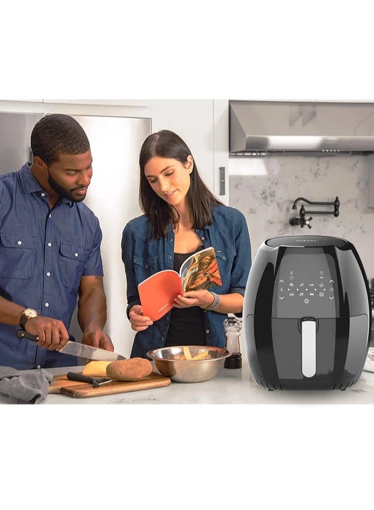 سوكاني مقلاة هوائية صحية من سوكاني SK-8014 سعة 8.0 لتر وقوة 1800 واط - شاشة لمس رقمية، طهي بدون زيت، تقنية الهواء السريع - Image 3