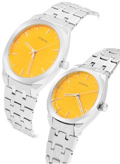 Fitron Fitron Quartz Analog Silver Couple Set Watch For Men and Women  - Image 2